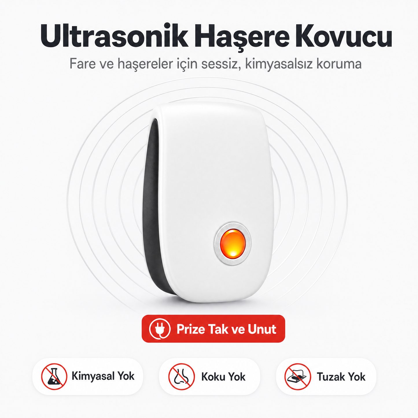 Soni Kalkan™ Ultrasonik Fare ve Haşere Kovucu